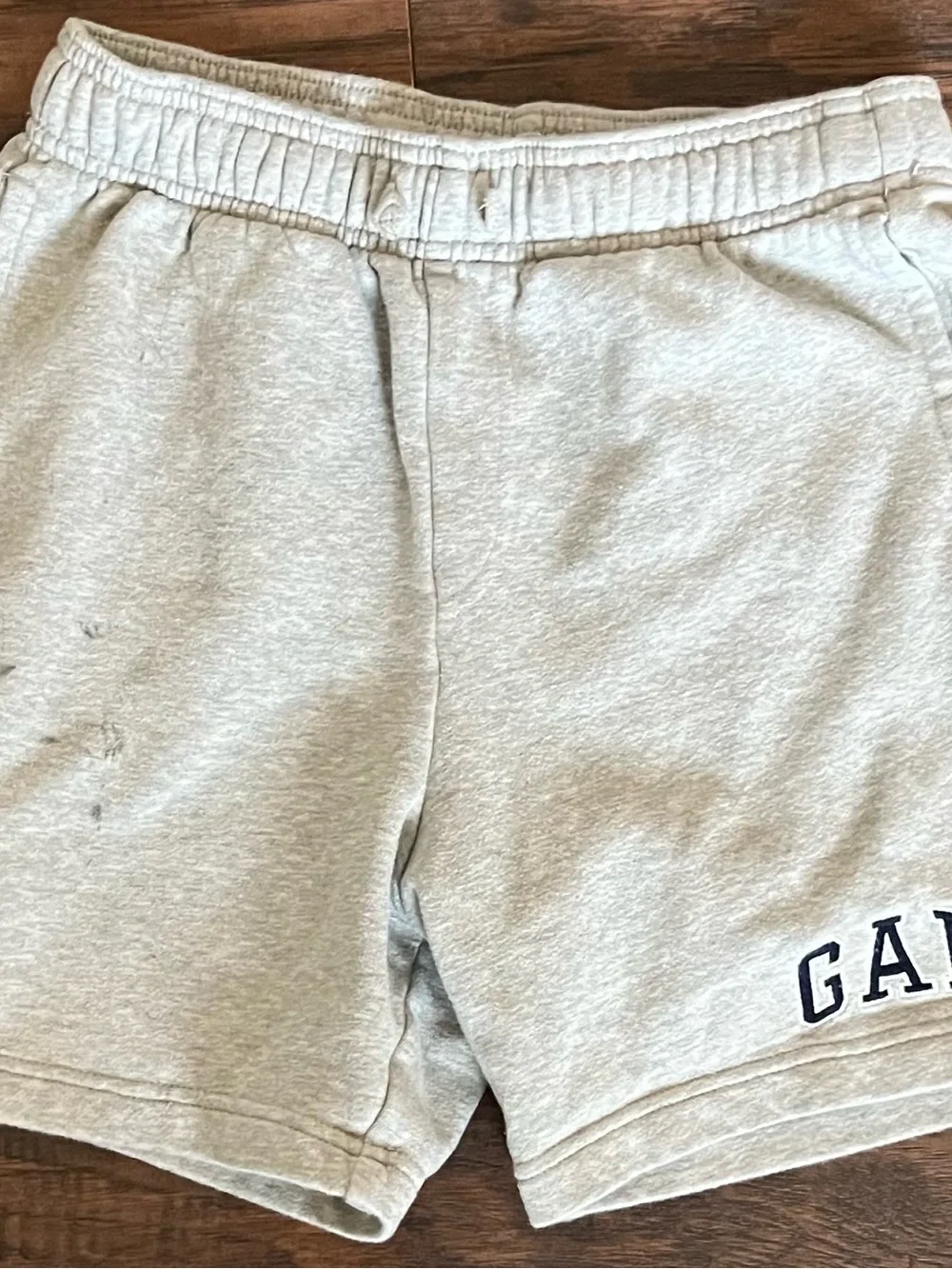 GAP Light Gray Sweat Shorts with Logo